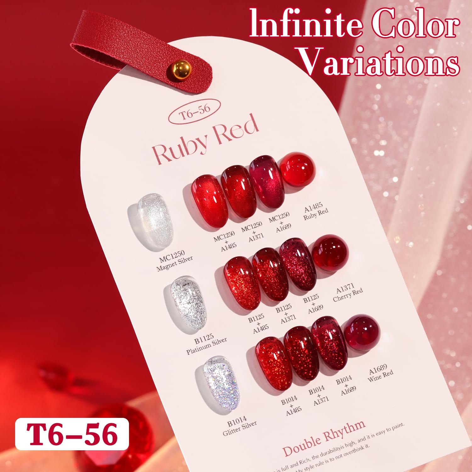 Double Rhythm at-home nail art showcase using the kit.