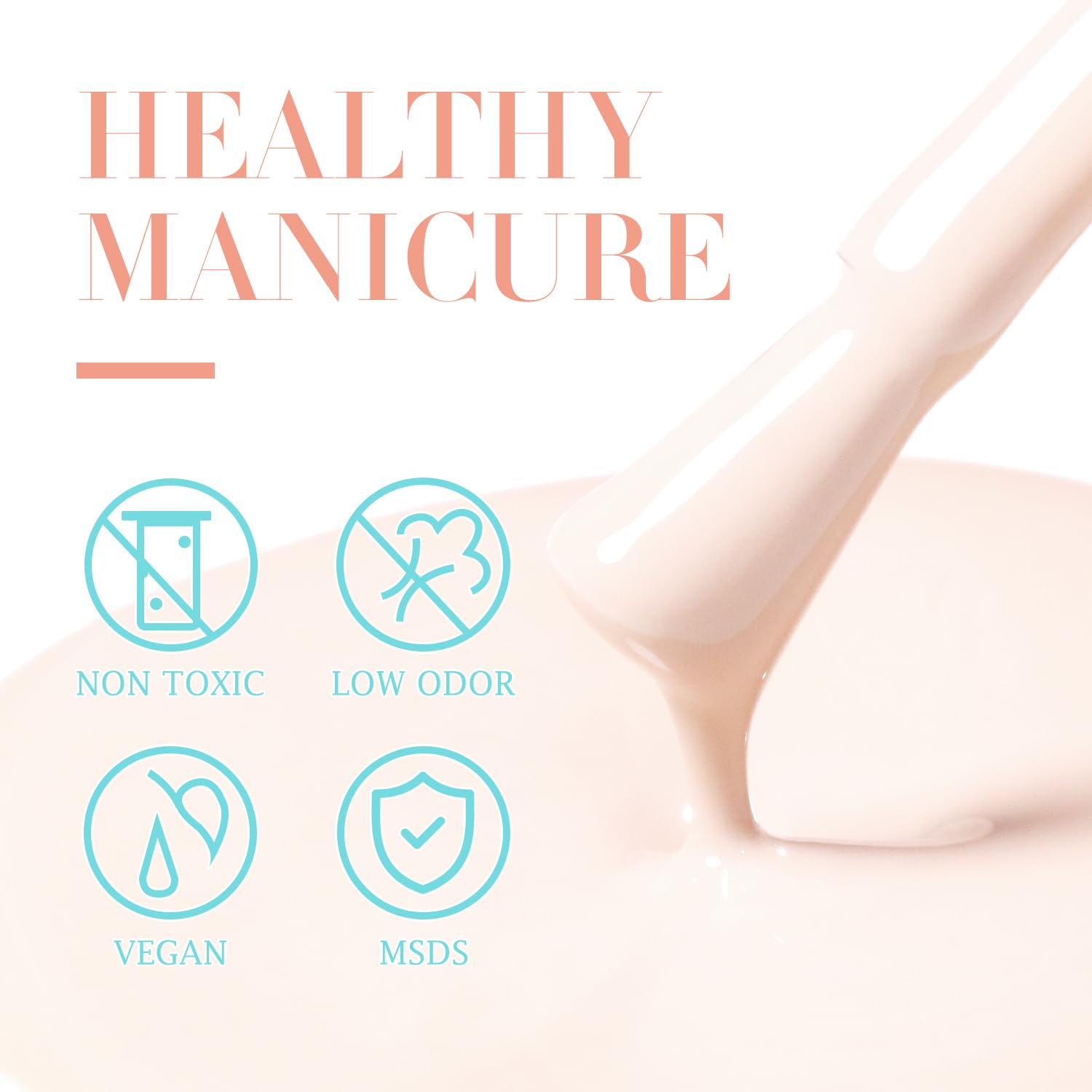 Double Rhythm base and top coat boost longevity and shine