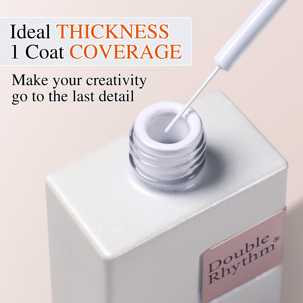 Double Rhythm base and top coat setup for lasting gel manicure