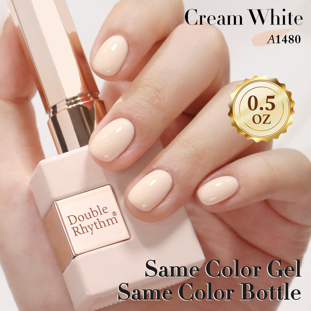 Base coat application with Double Rhythm gel polish
