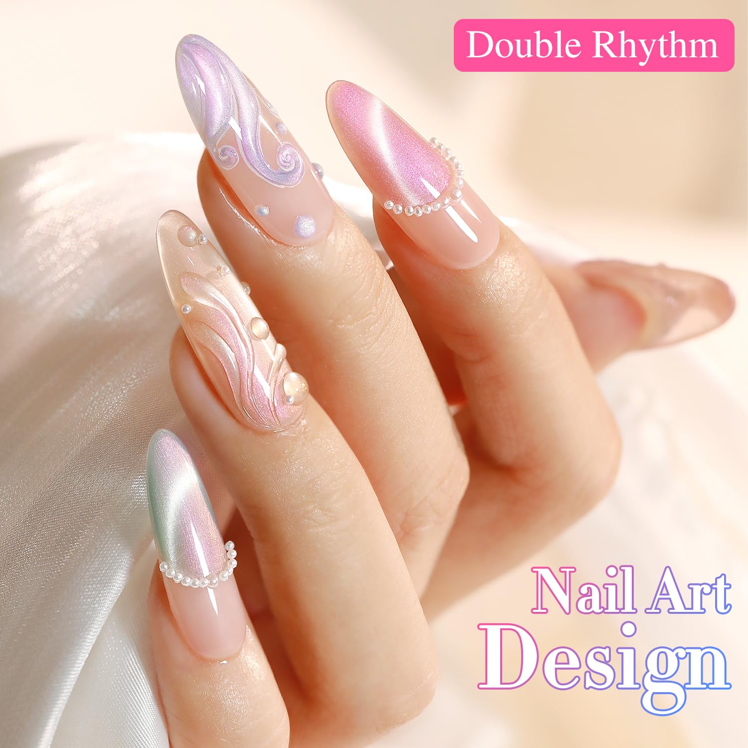 Double Rhythm Base Coat ensures smooth foundation and longer wear.