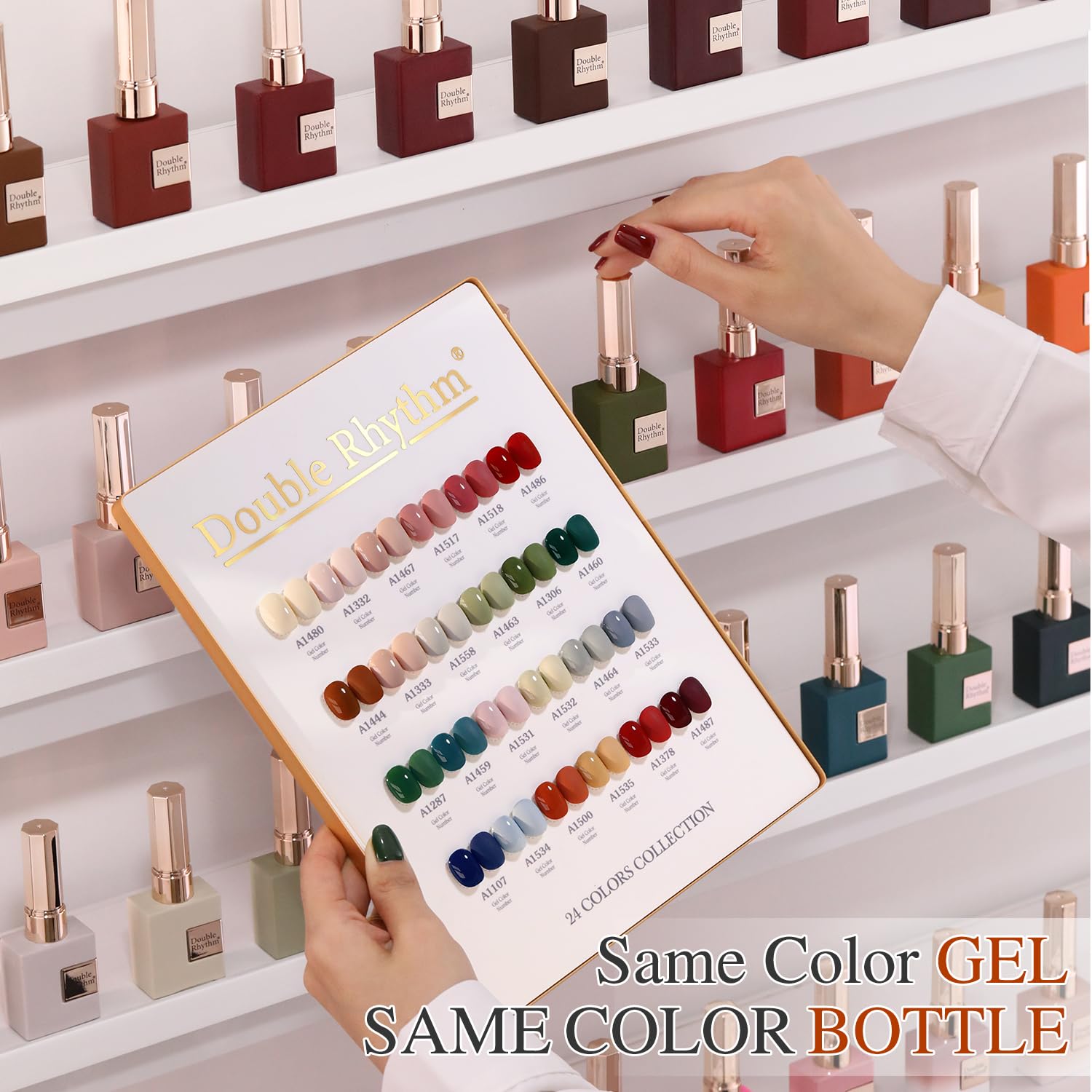 Double Rhythm base gel and top gel kit closeup