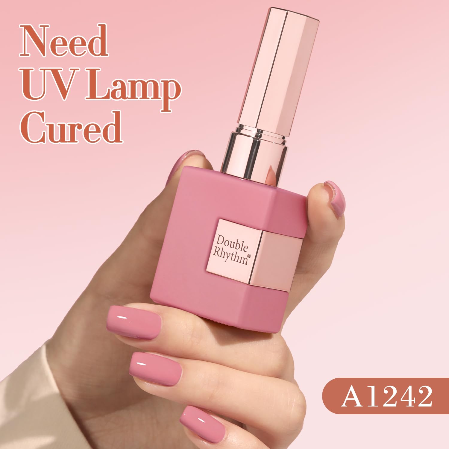 Double Rhythm beginner-friendly gel polish for easy home nail art.