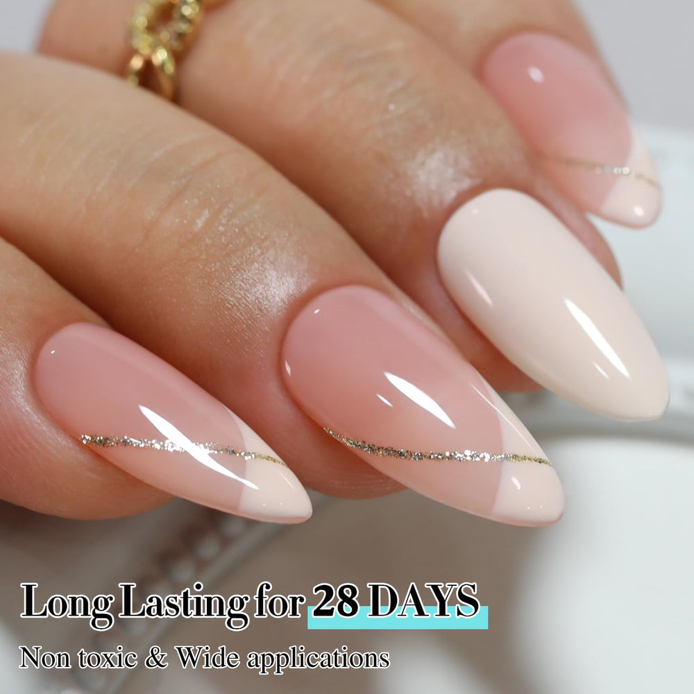 Double Rhythm color swatch demonstrates sheer beige-pink versatility