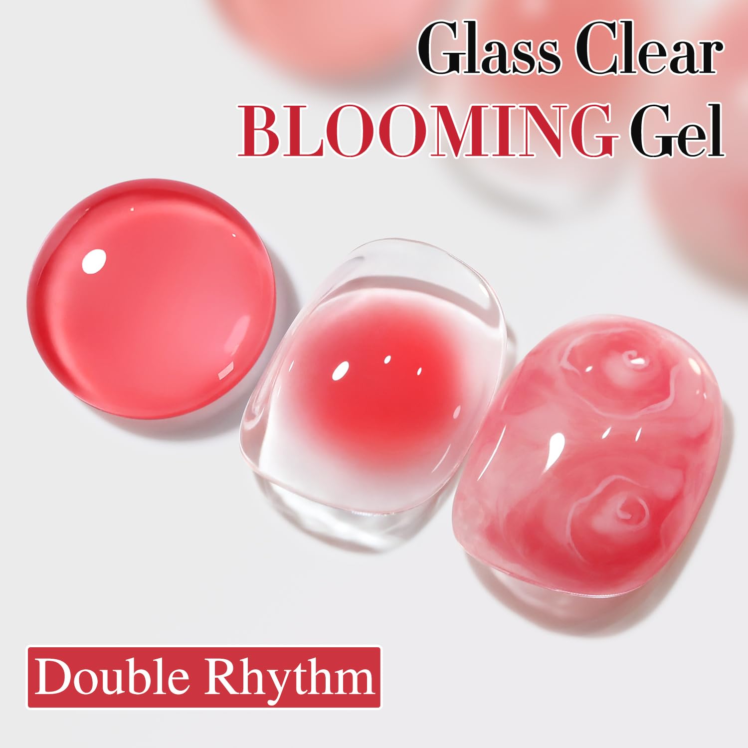 Double Rhythm Blooming Gel cap open reveals the clear medium for nail art.