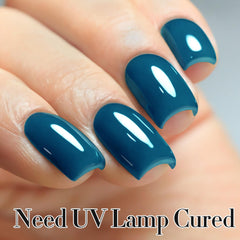 Double Rhythm Blue A1458 base coat prep for long-lasting wear.