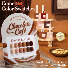Double Rhythm burgundy cherry color swatch shows rich color