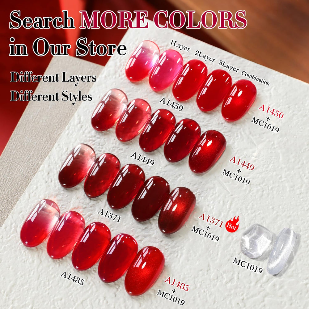 Double Rhythm burgundy jelly gel polish gift packaging ready