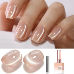 Double Rhythm Cat Eye gel-polish con efecto ojo de gato para looks elegantes.