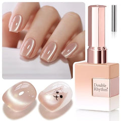 Double Rhythm Cat Eye gel-polish con imán para variar el diseño.