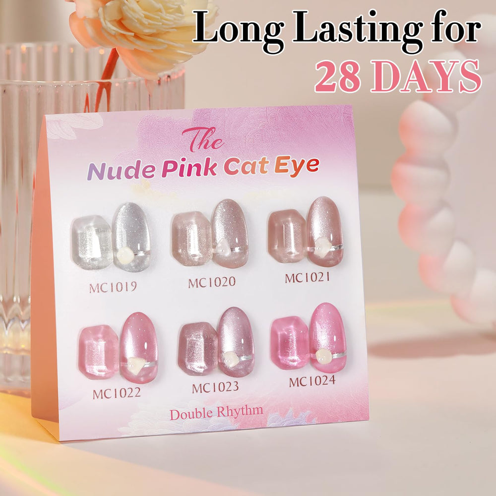 Double Rhythm gift-ready box emphasizes convenient home nail care.