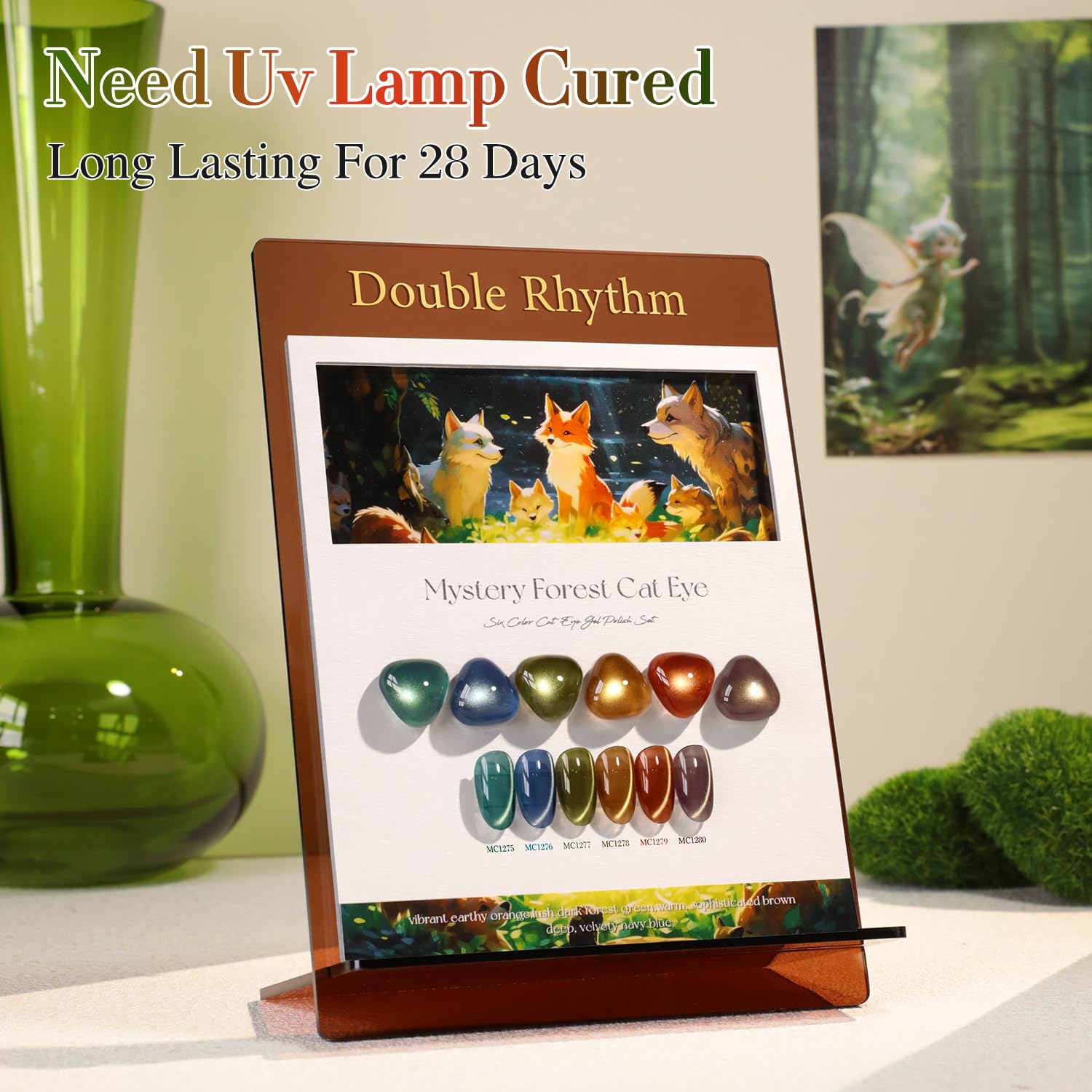 Double Rhythm UV LED cure compatible polish for quick at home salon results