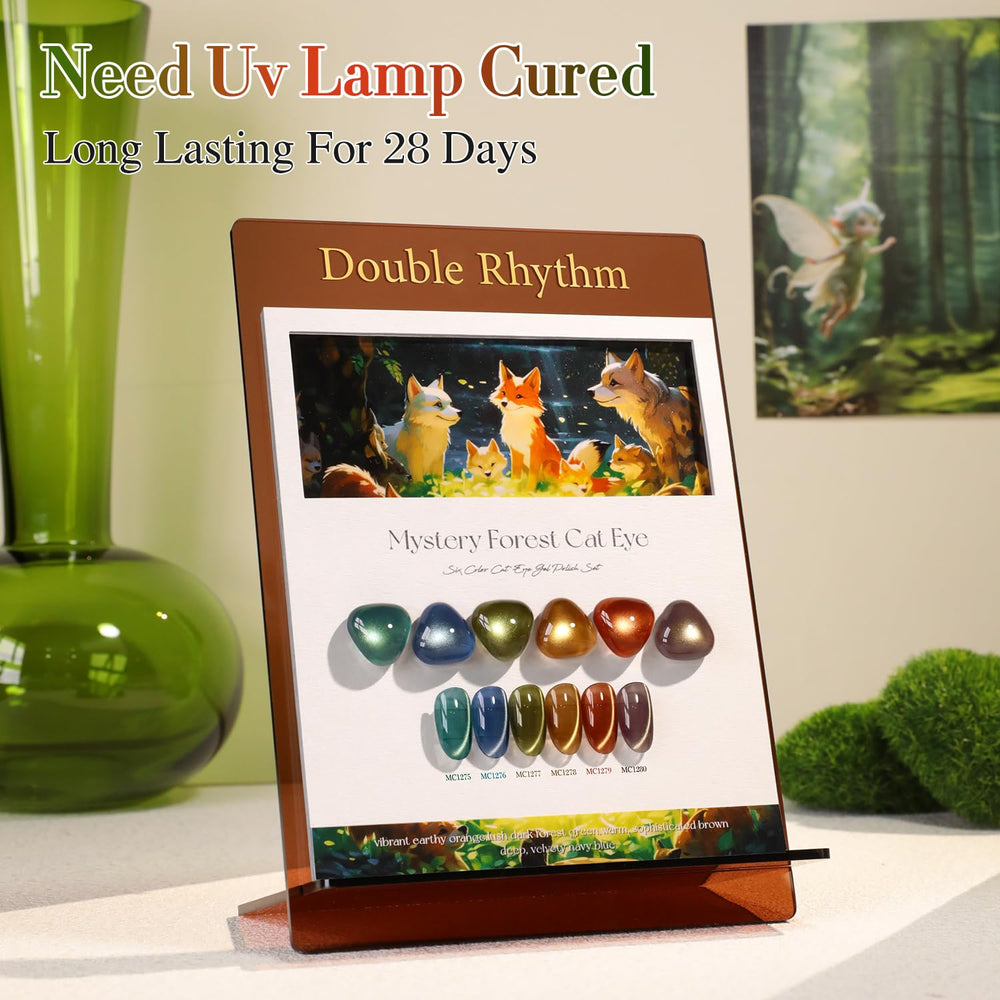 Double Rhythm UV LED cure compatible polish for quick at home salon results