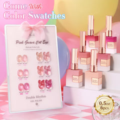 Double Rhythm magnet effect close-up reveals shifting shimmer for dramatic nail art