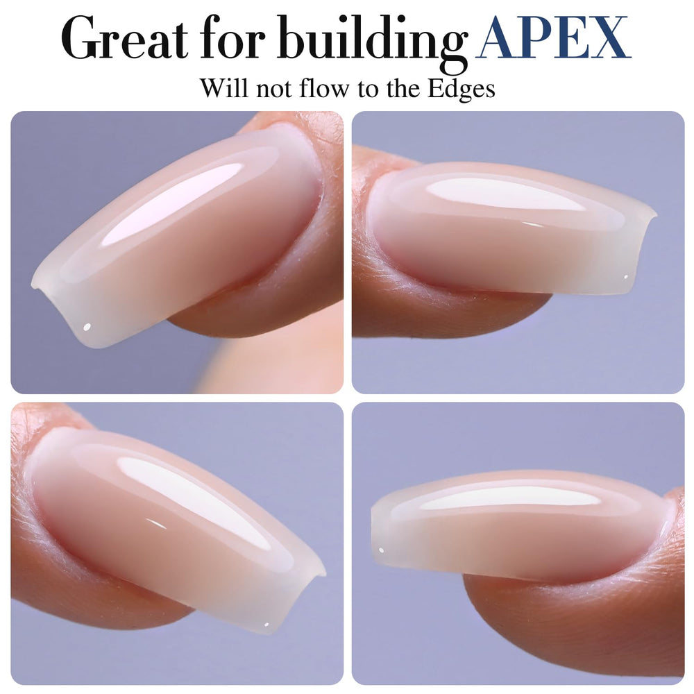 Double Rhythm Clear Gel Nail Polish 15ml cures under UV/LED in 60–128 seconds