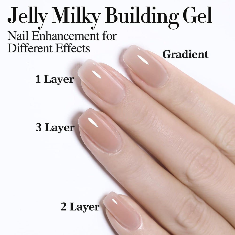 Double Rhythm Clear Gel Nail Polish 15ml features a low-odor toxin-free formula