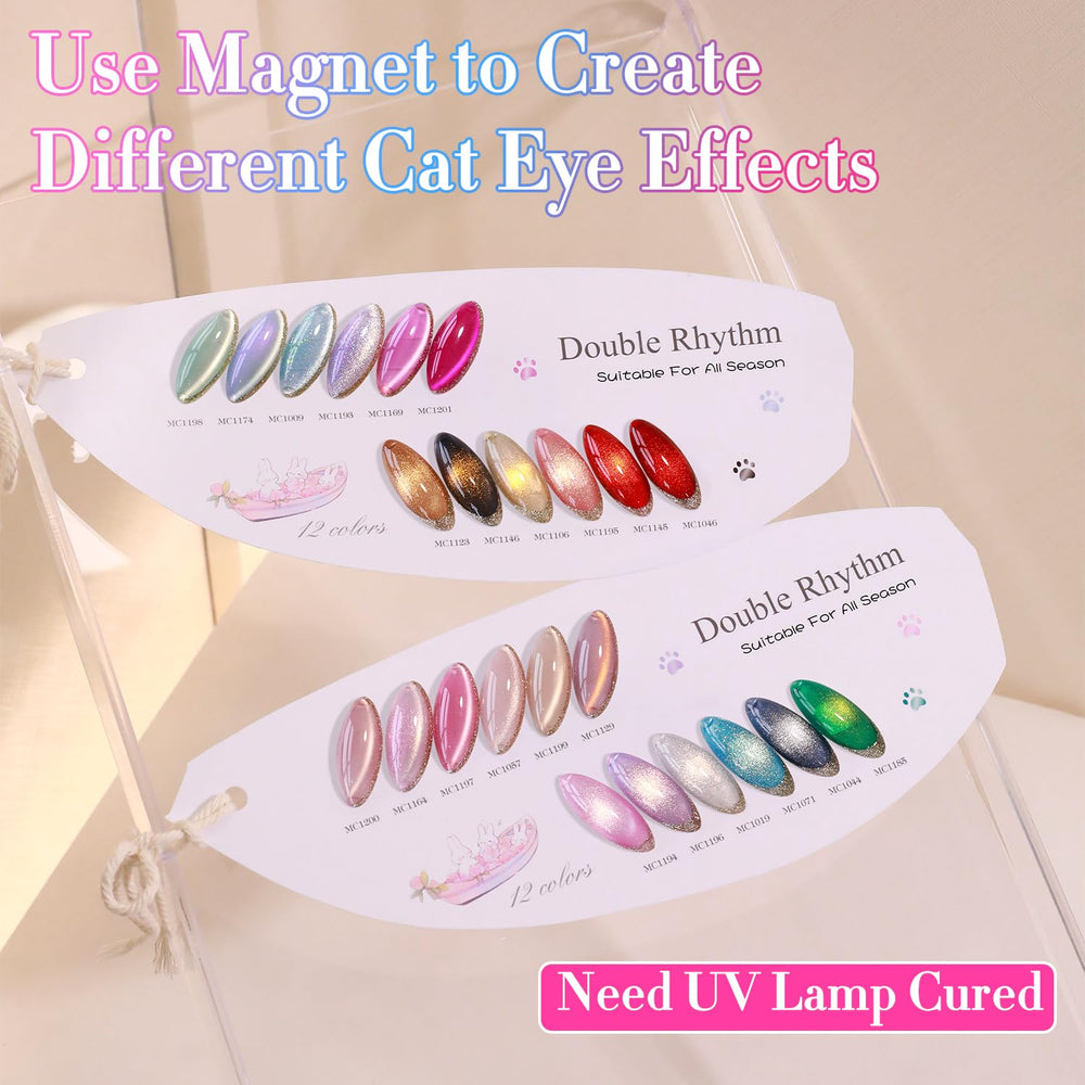 Double Rhythm clear top gel 15ml for lasting shine.