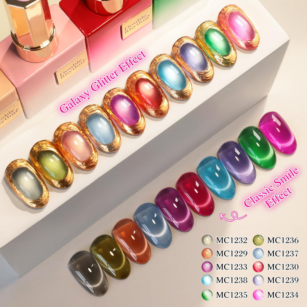Double Rhythm complete 28Pcs gel kit supports versatile manicure options.
