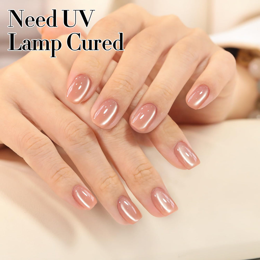 Double Rhythm coral-pink base layer for custom nail designs.