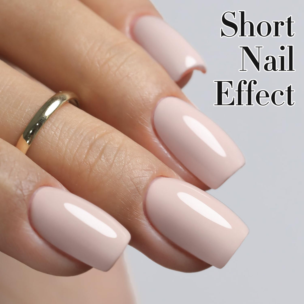 Cream nude pink swatch from Double Rhythm gel polish