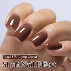 Double Rhythm gel polish cap off with swatch showing rich color texture for reference