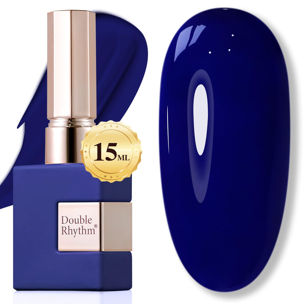 Double Rhythm deep navy 15ml bottle with rich, long-lasting color.