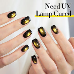 Double Rhythm esmalte gel brillo holográfico realza el ojo-gato