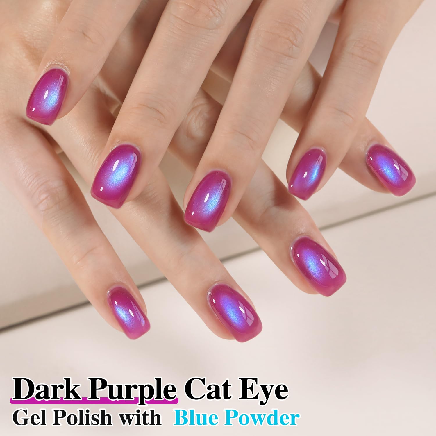 Double Rhythm Gel Cat Eye brillo holográfico translúcido para uñas