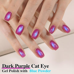 Double Rhythm Gel Cat Eye brillo holográfico translúcido para uñas