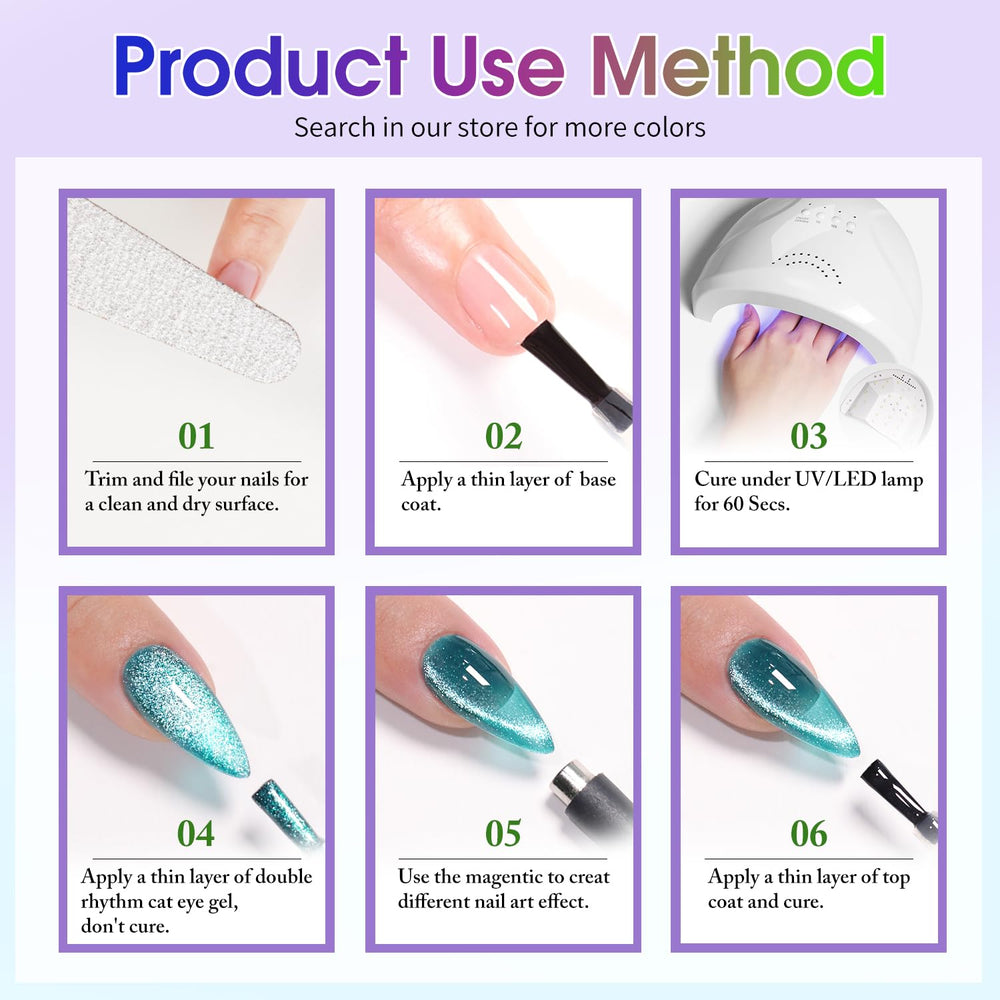 Double Rhythm esmalte gel libre de toxinas con color intenso.