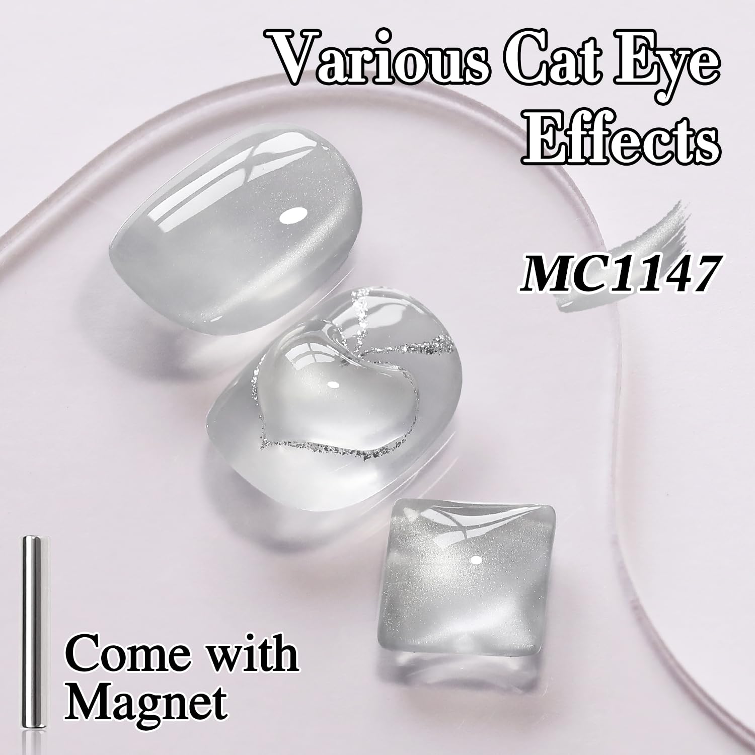 Double Rhythm esmalte gel ojo-gato brillo iridiscente con destellos holográficos
