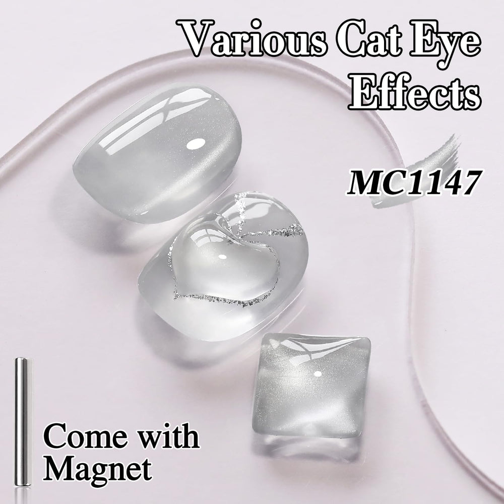 Double Rhythm esmalte gel ojo-gato brillo iridiscente con destellos holográficos