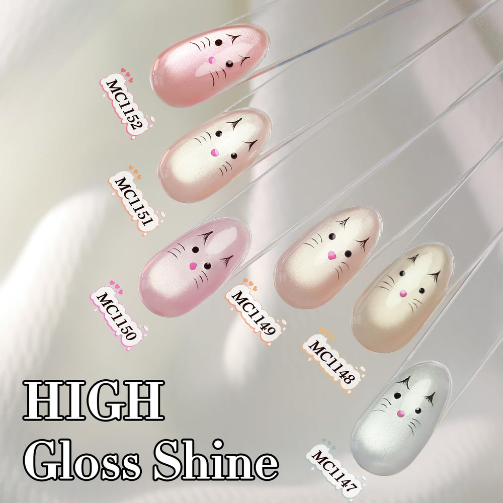 Double Rhythm esmalte gel ojo-gato uso en casa para manicura creativa