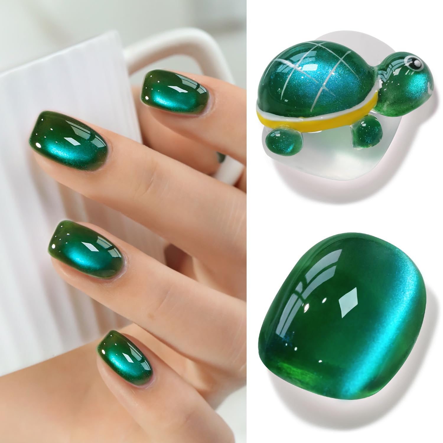 Double Rhythm esmalte gel ojo de gato Jelly 15 ml para uñas con acabado fascinante