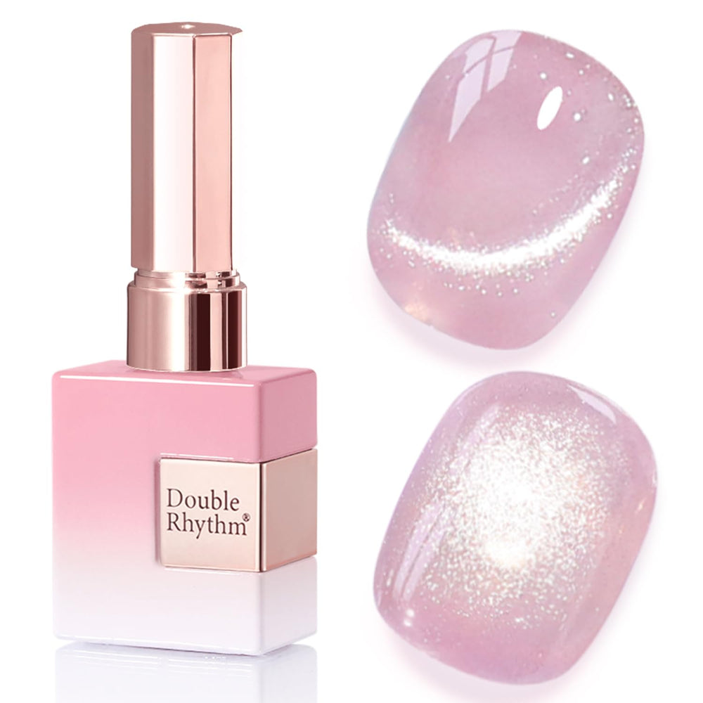 Esmalte gel ojos de gato Double Rhythm en botella de 15 ml para uñas.