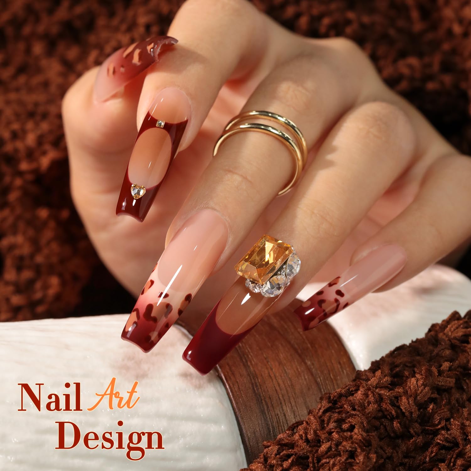 Even color coverage and smooth look with Double Rhythm burgundy