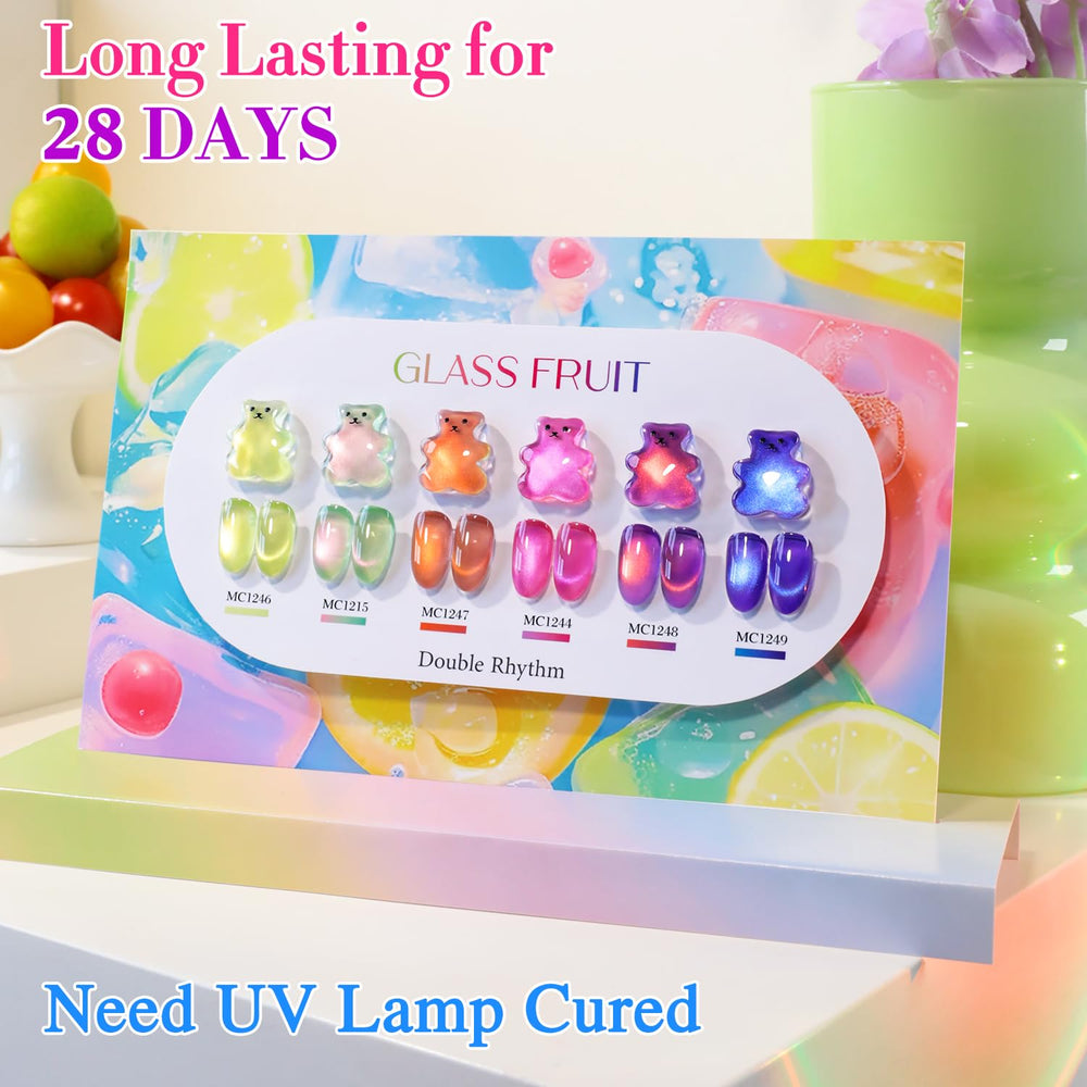 Double Rhythm packaging with magnet highlight for luxe at-home manicure