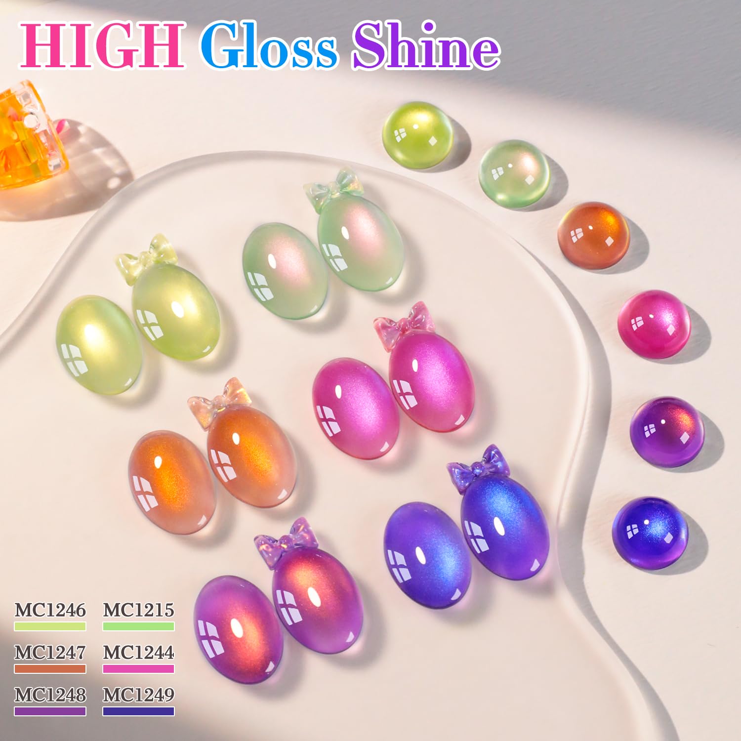 Double Rhythm rose glass bottle close-up highlights pigment and shimmer