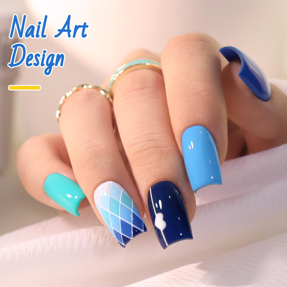 Double Rhythm gel polish teal bottle side view glossy finish
