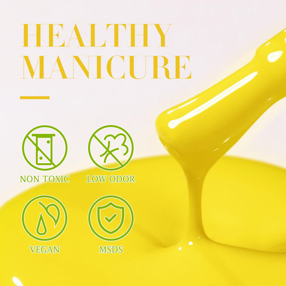 Double Rhythm Yellow A1396 base and top coat setup for lasting color.