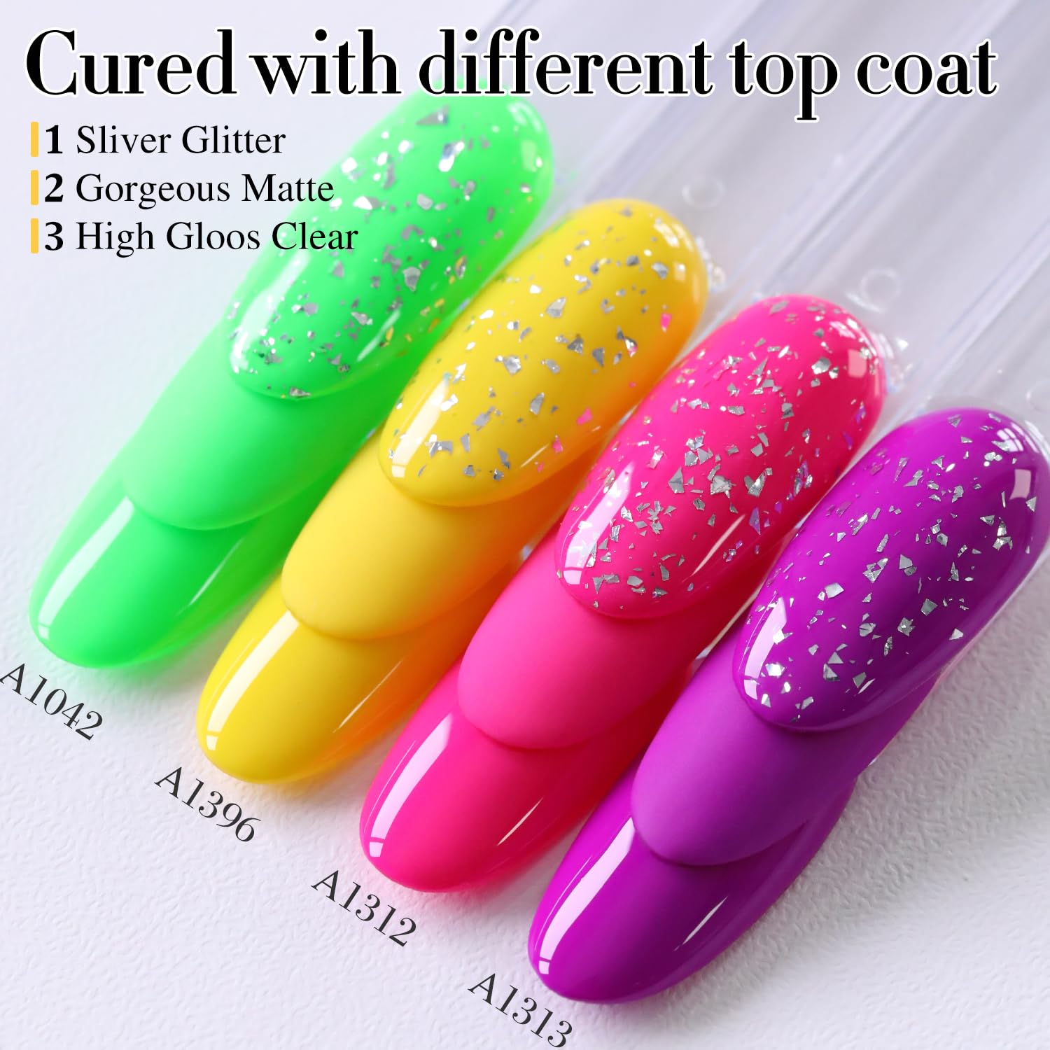 Double Rhythm Yellow A1396 nails after wear highlighting long-lasting durability.