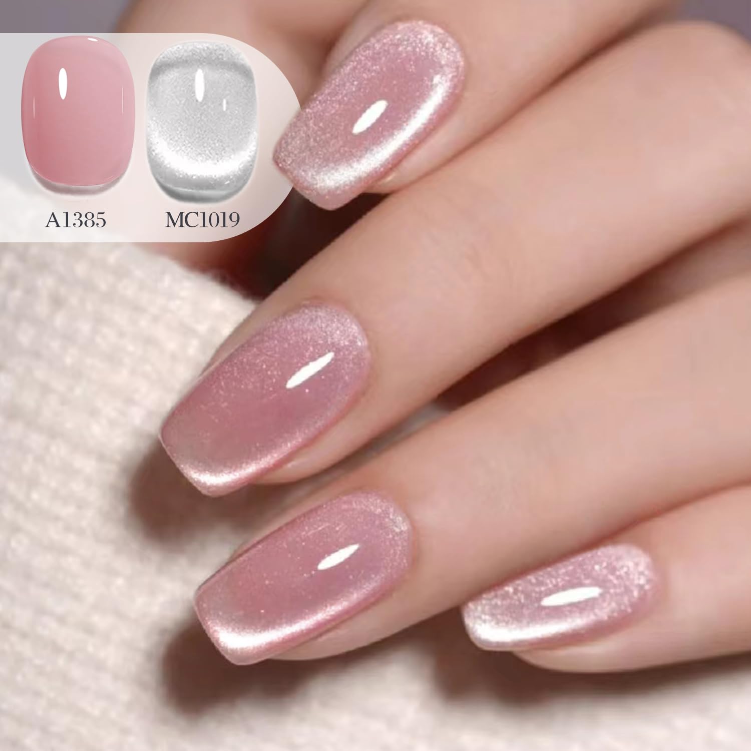 Double Rhythm gel translúcido de color facilita uñas naturales y luminosas