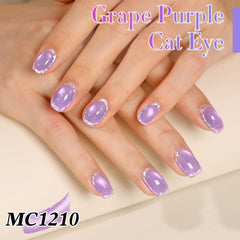 Double Rhythm gel translúcido lavanda con efecto ojo de gato