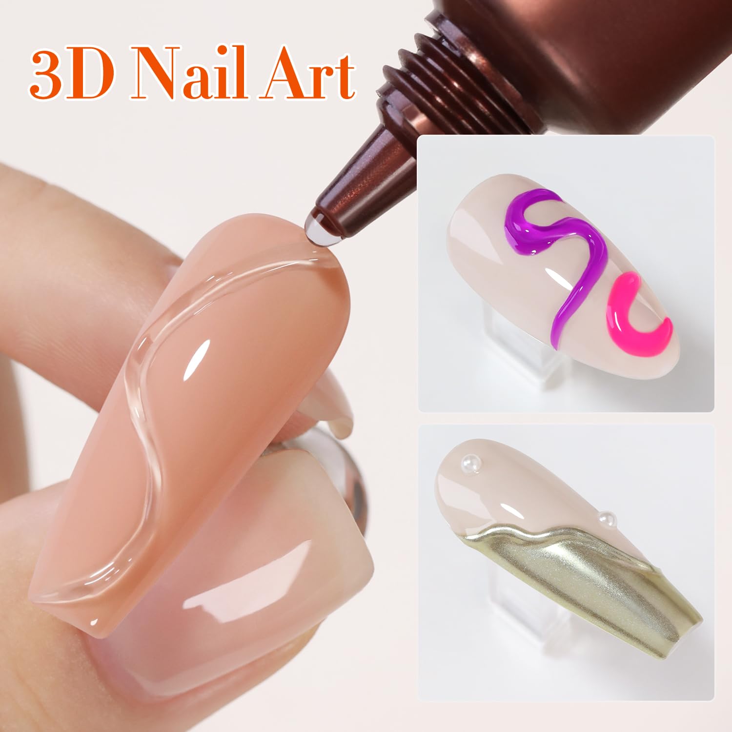 Double Rhythm gel, aplicación DIY fácil para uñas creativas.