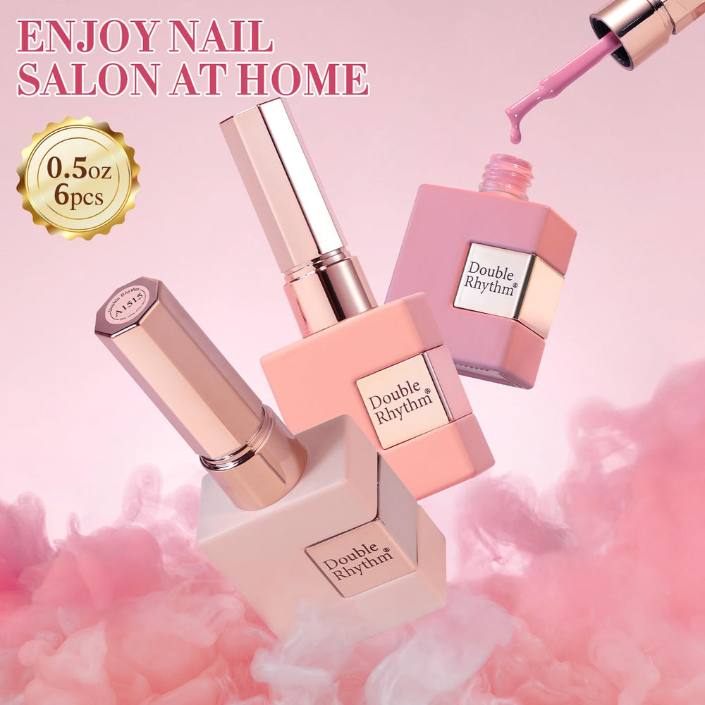 Double Rhythm gift-ready packaging for nail art lovers.