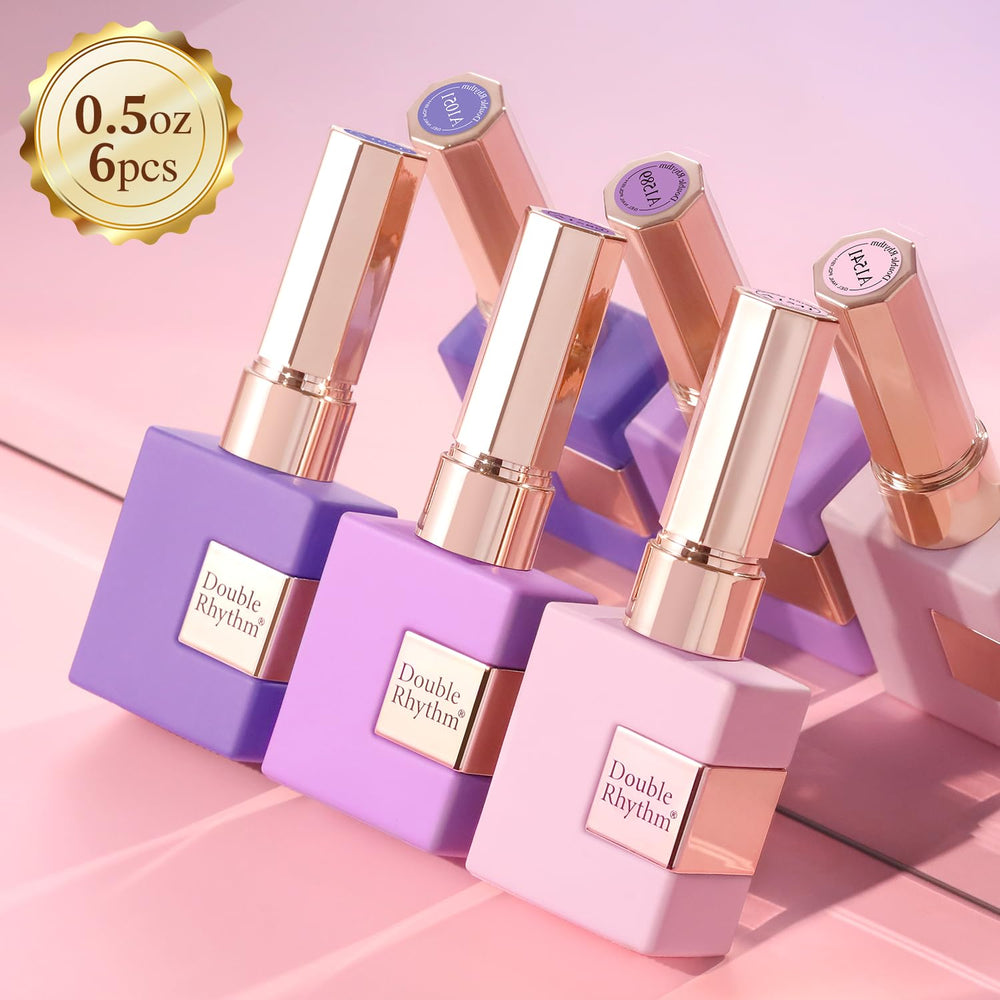 Double Rhythm gift-ready gel polish set for celebrations.