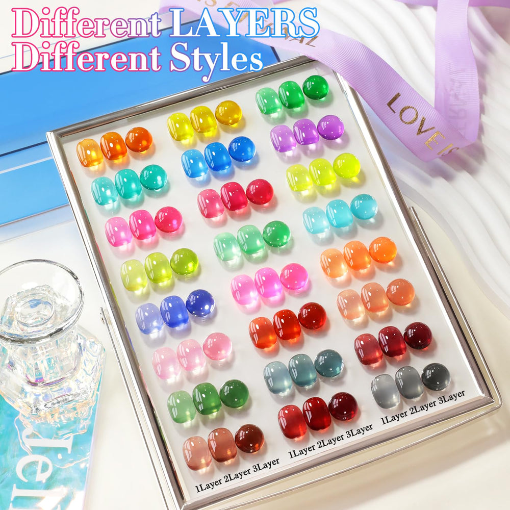 Compact 15ml bottles for easy at home nail routines