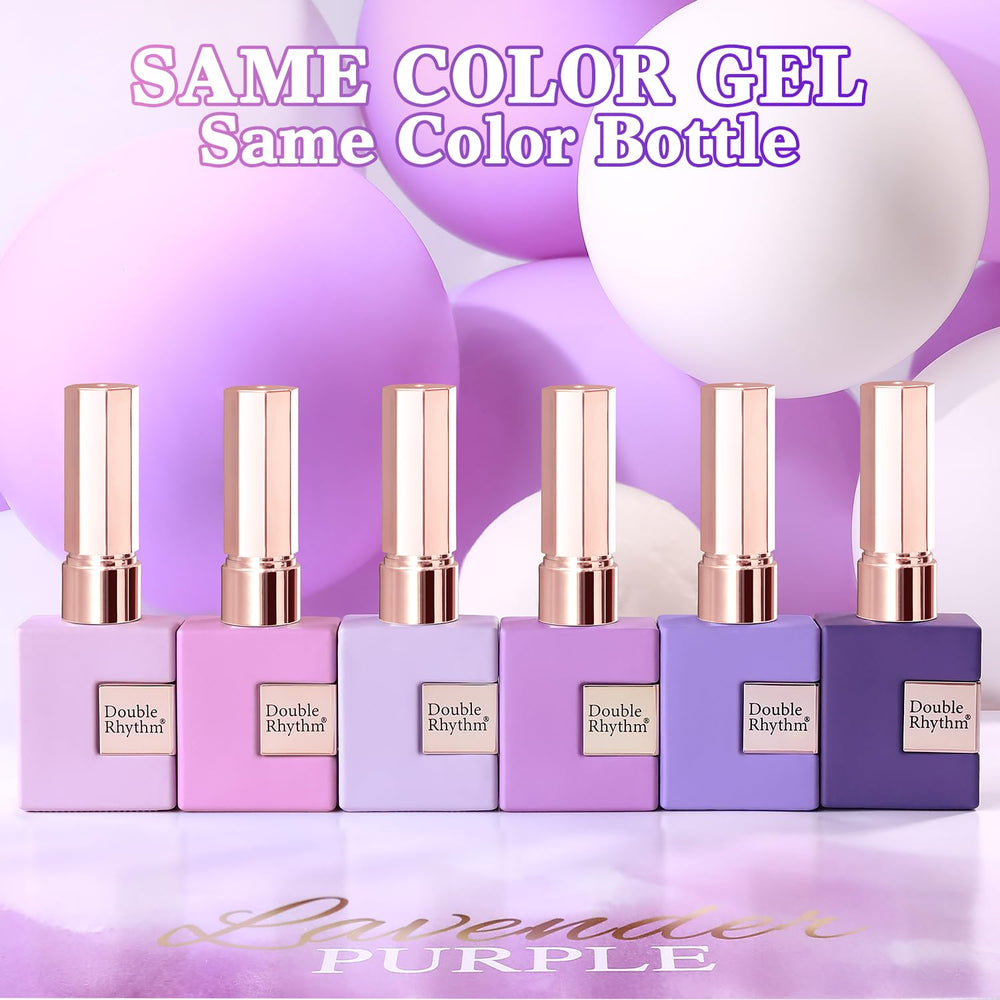 Double Rhythm glitter gel polish close-up for a brilliant shimmering finish.