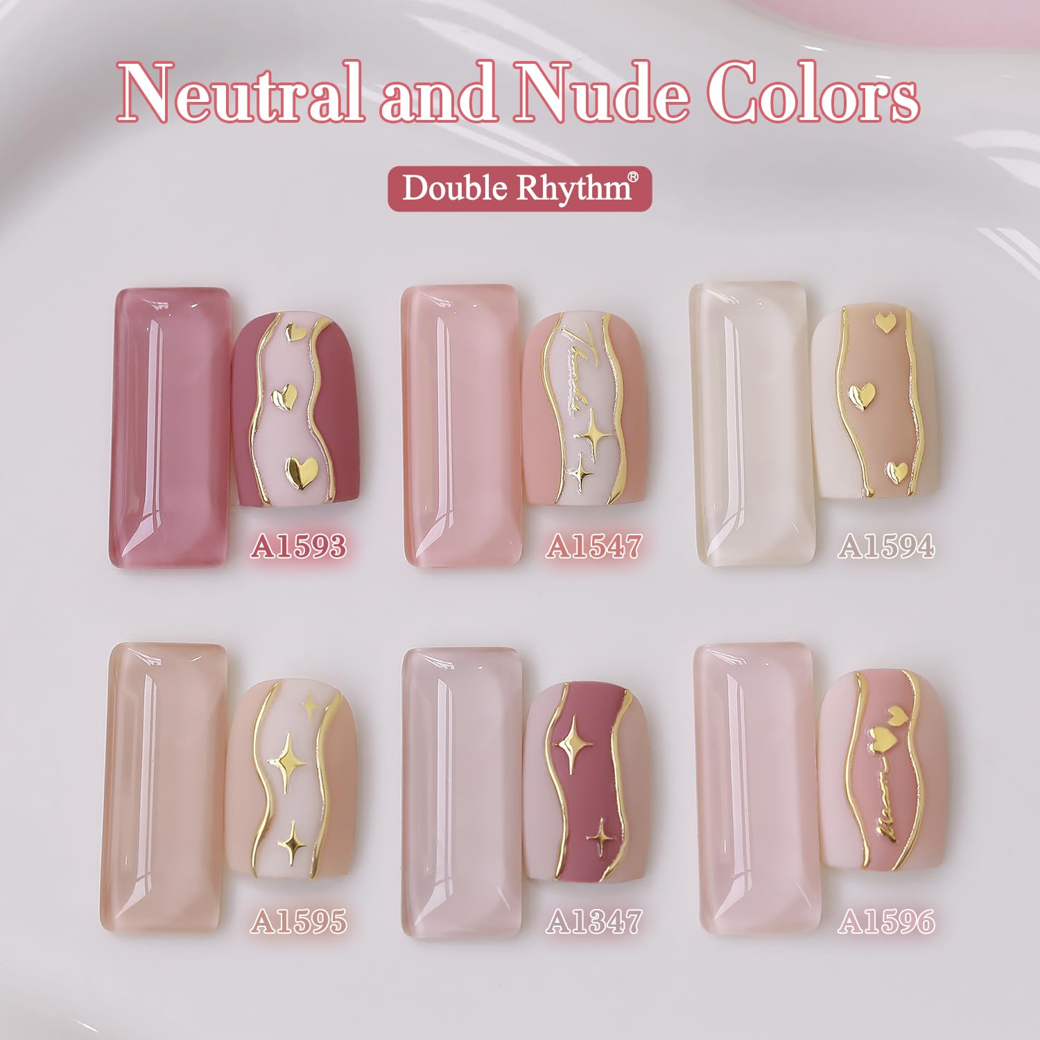 Double Rhythm gel polish cured under UV or LED lamp for quick results.