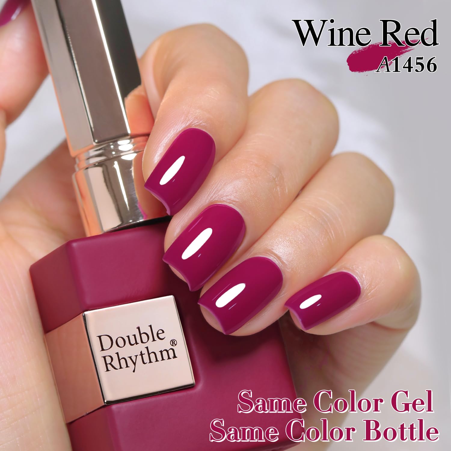 Double Rhythm high gloss finish enhances nail shine